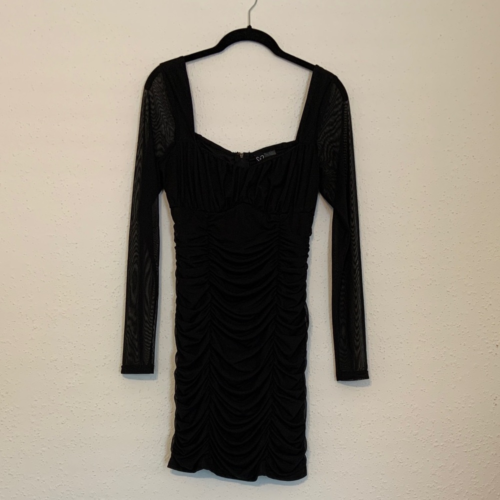 Windsor Black Long Sleeve Dress size L - Picture 3 of 12